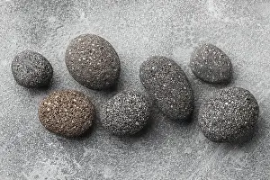 Deserted Rock Formations Drucke: Top view stone collection 3