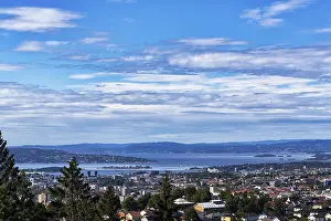 Scandinavian Urban Landscape Drucke: View from the summit of Grefsenkollen