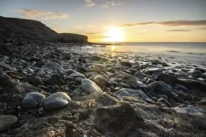 Sunrise Over Atlantic Ocean Drucke: View of the sunrise over the Atlantic