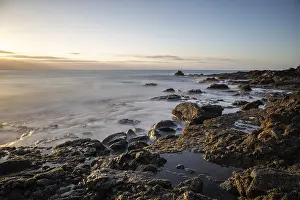 Canary Islands Landscape Drucke: View of the sunrise over the Atlantic