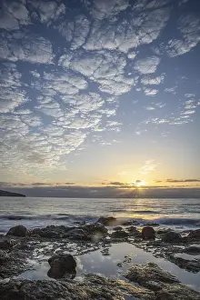 Canary Islands Landscape Drucke: View of the sunrise over the Atlantic