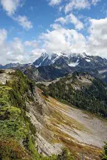 High Angle View Of Mountains Drucke: View from Table Mountain of Mt