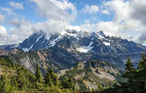North America Mountain Landscape Drucke: View from Table Mountain of Mt