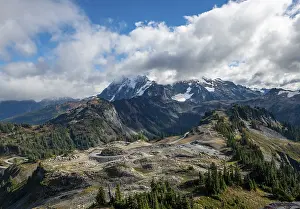 North America Mountain Landscape Drucke: View from Table Mountain of Mt