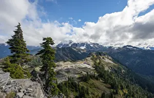 Deserted Mountain Peak USA Drucke: View from Table Mountain of Mt