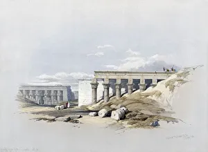Deserted Temples In Africa Drucke: Side view of the temple, called Typhonaeum