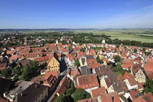 Bavarian Architecture Drucke: View from the tower of the Daniel or St