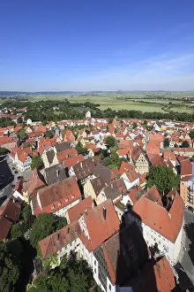 Bavarian Architecture Drucke: View from the tower of the Daniel or St