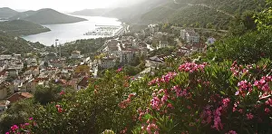 Antalya Province Landscape Drucke: View of the town of Kaş