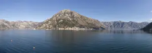 Bay Of Kotor View Drucke: View of the town of Perast, panoramic shot