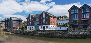 Truro Drucke: Blick auf Truro vom Fluss Truro