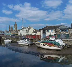 Truro Drucke: Ansicht von Truro vom Fluss Truro.