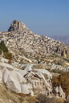 Turkish Landscape Photography Drucke: View of Uchisar, Cappadocia
