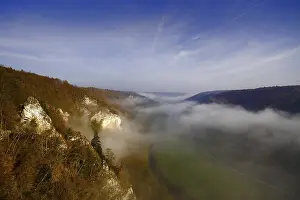 Hilly Landscape Germany Drucke: View of the upper Danube valley