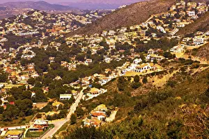 Spanish Urban Environment Photography Drucke: Top View, Urbanization, Housing Development