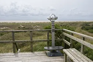Amrum Island Drucke: Viewing platform in the dunes, Amrum