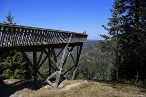 Baden Wurttemberg Panoramic View Drucke: Viewing platform at Ellbachsee