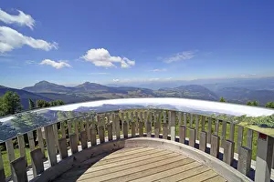 Unesco World Heritage Dolomites Drucke: Viewing platform with panoramic view