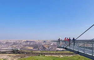 Lignite Mining Germany Drucke: Viewing platform, Skywalk Jackerath