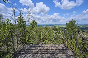 Deserted Castle Fortress Germany Drucke: Viewing platform, spring, Kaiserfelsen