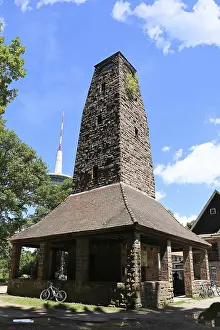 Observation Point Europe Drucke: The viewing tower on the WeiBer Stein
