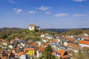 Deserted Castle Viewpoint Drucke: Viewpoint Gernerfels, GoBweinstein with castle