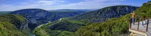 Uninhabited Countryside Views Drucke: Viewpoints on the river bends, Ardeche