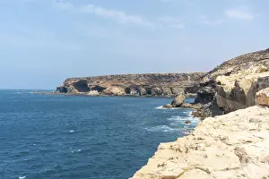 Spanish Coast Scenery Drucke: Views of the path towards the caves of Ajuy