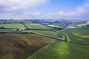 Northern Europe Townscapes Drucke: Villages and Fields from a drone