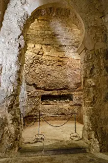 Gothic Architecture Europe Drucke: Visigothic Cenoby, Suso Monastery