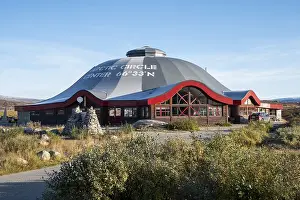 Norwegian Polar Region Drucke: Visitor Centre, Arctic Circle, Arctic Circle
