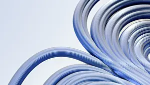 Computer Graphic Design Drucke: A visually captivating 3D render featuring a complex