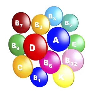 Medical Care And Wellbeing Drucke: Vitamins concept
