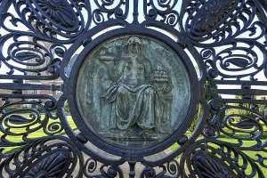 European Entrance Gates Drucke: Detail of the Vredespaleis Gate