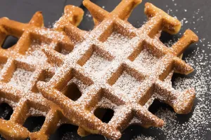 Kitchen Utensil Still Life Drucke: Waffles with sugar