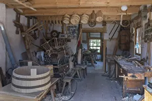 Franconian Open Air Museum Drucke: Wagner workshop, originally built in 1887