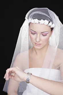 Symbolic Wedding Image Drucke: Waiting bride