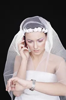 Symbolic Wedding Image Drucke: Waiting bride
