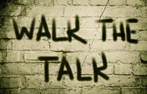 Online Shopping Concept Drucke: Walk The Talk Concept