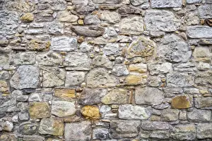 Northern Europe Rock Formations Drucke: Wall stones made of different types of stone