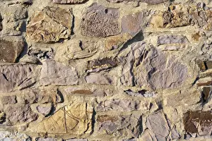 Diverse Rock Formations Drucke: Wall stones of different types of stone