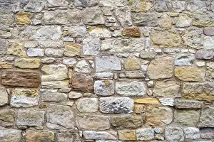 Deserted Scottish Landscapes Drucke: Wall stones made of different types of stone