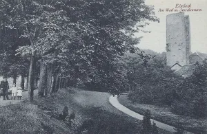 Deserted Towers In Germany Drucke: Wall and stork tower in Einbeck