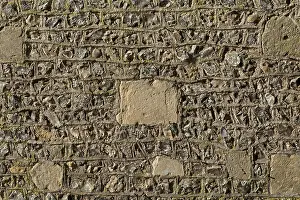 Northern Europe Castles Drucke: Detail of the wall, Wolvesey Castle