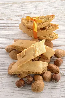 Christmas Desserts Drucke: Walnut almonds Biscotti