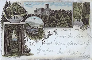 Eisenach Tourist Attraction Drucke: Wartburg in Eisenach, Thuringia