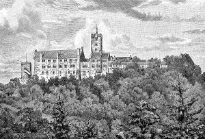 Eisenach Tourist Attraction Drucke: The Wartburg in Eisenach, Thuringia