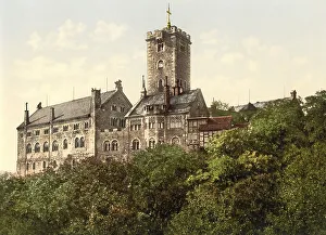 Wartburg Castle Germany Drucke: The Wartburg in Eisenach, Thuringia, c