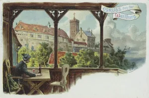 Eisenach Tourist Attraction Drucke: Wartburg, Eisenach, Thuringia, Germany