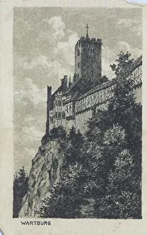 Thuringia Landmark Drucke: Wartburg, Eisenach, Thuringia, Germany